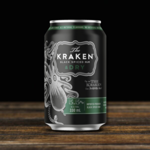 Kraken Black Spiced Rum & Dry